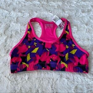 NWT Layer 8 Performance Girls Pink Sports Bra XL